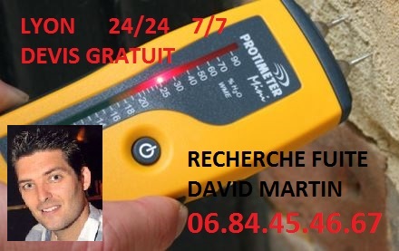Expert recherche de fuite lyon - David Martin plombier Lyon pour votre recherche de fuite d'eau non destrcutive à Lyon